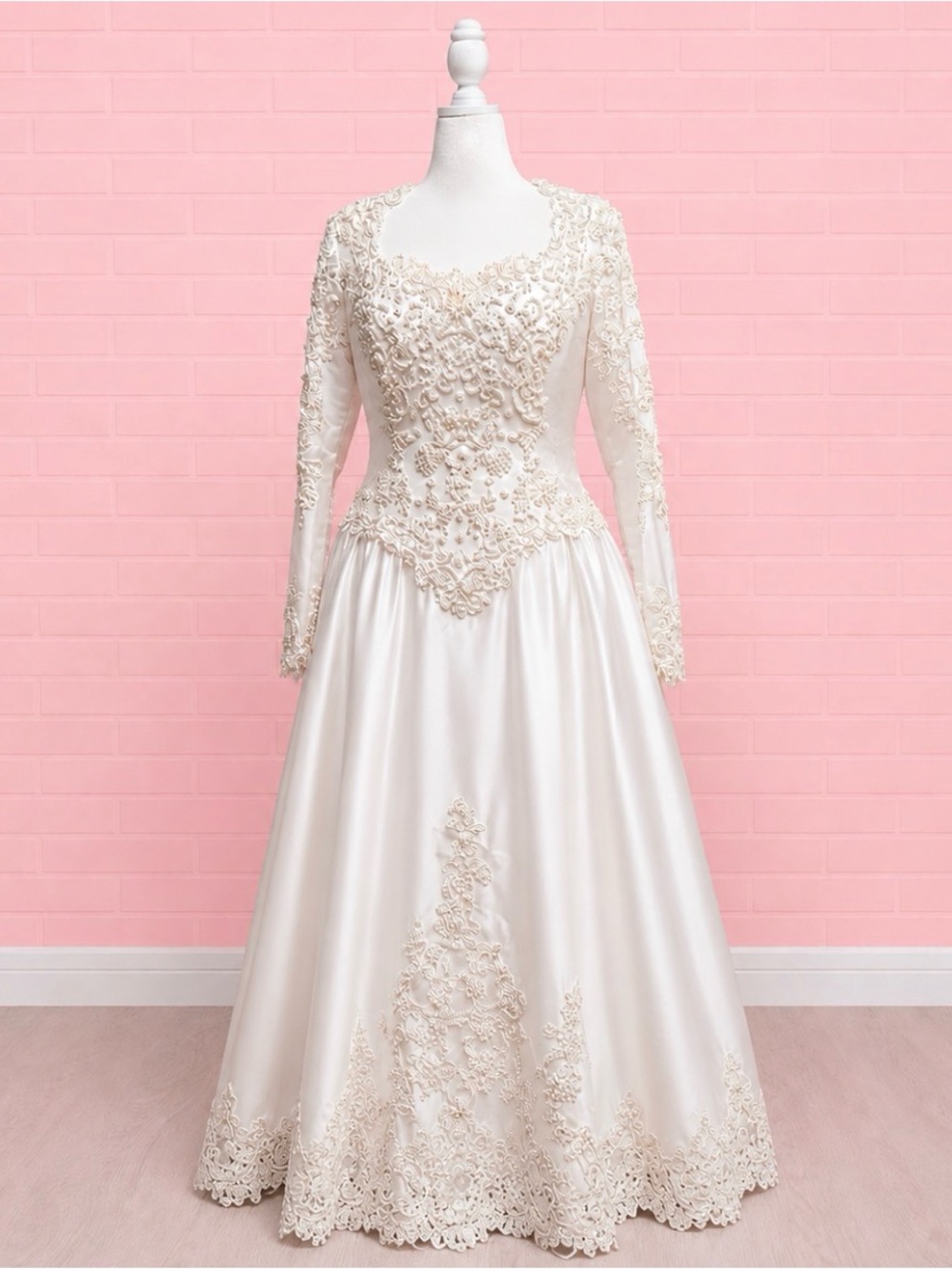 Forever Yours Long Sleeve White Bridal Ball Gown - Picture 4 of 10